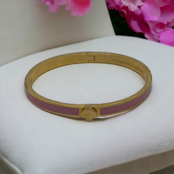 kate spade Jewelry - Pink and gold Kate Spade bangle bracelet